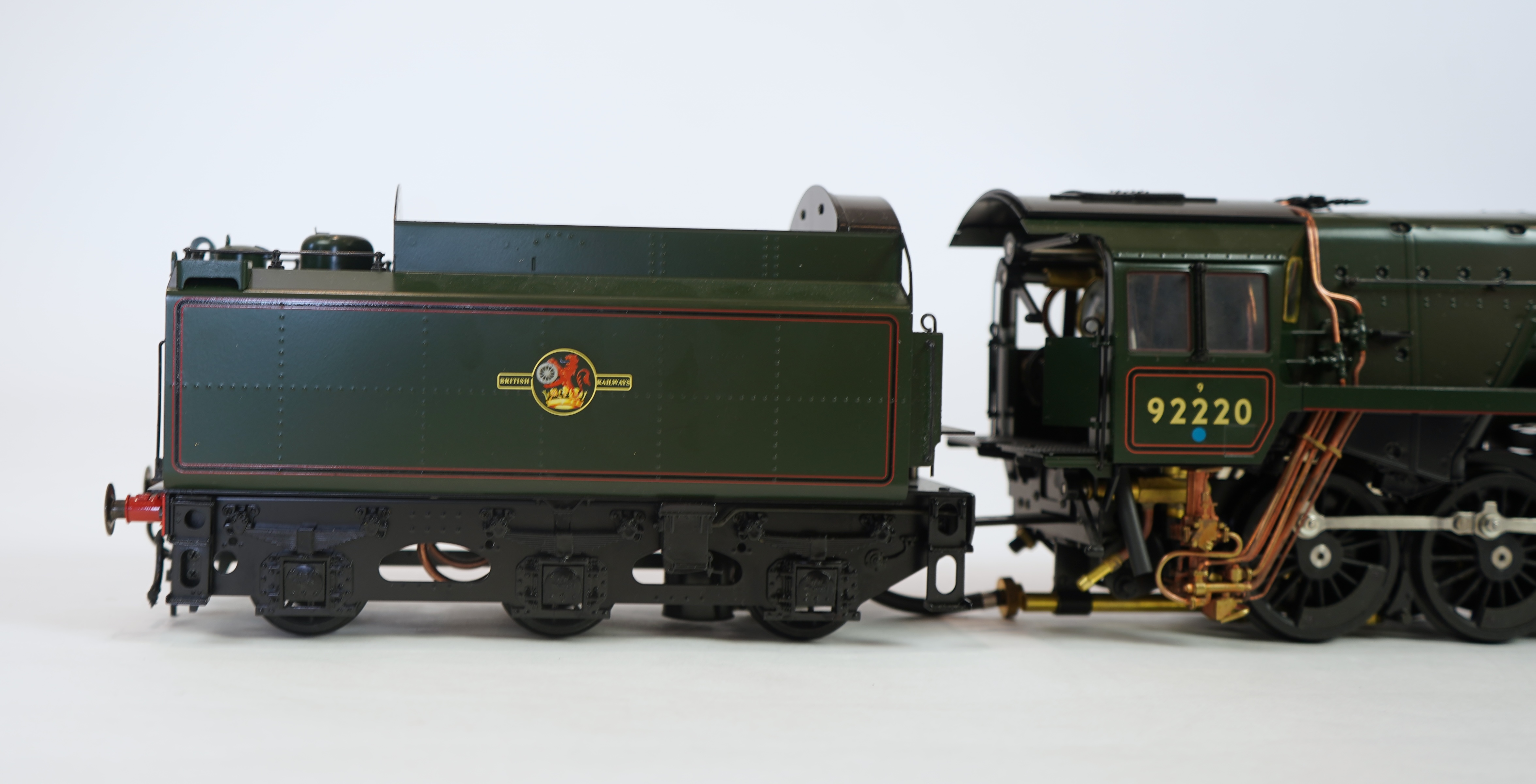A Gauge One Aster Hobbies live steam BR Class 9F, 2-10-0 tender locomotive, Evening Star 92220, the factory ‘Built Up’ version, spirit fired working two cylinder motion, with assembly instructions, operating instructions